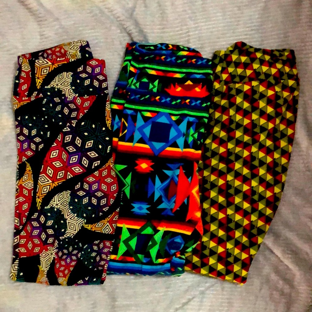 Bundle LuLaRoe leggings size OS